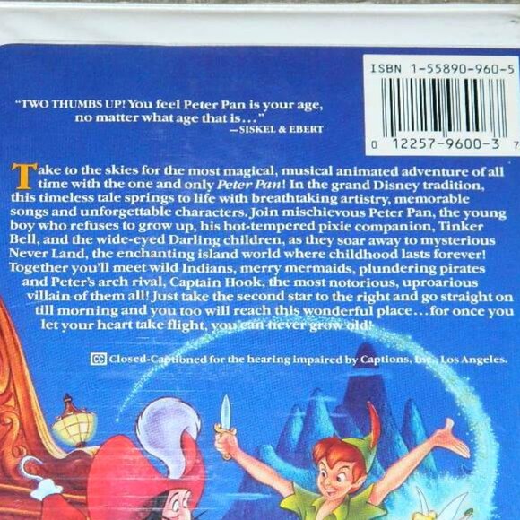 Walt Disneys Classics 3 VHS Snow White & The Seven Dwarfs Pinocchio Peter Pan - Picture 10 of 12